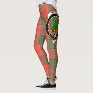 Leggings Ecosse Clan Grant Ancienne Crest Tartan Femmes