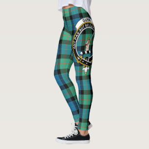 Leggings Ecosse Clan Gunn Ancienne Crest Tartan Femmes