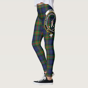 Leggings Ecosse Clan Gunn Crest moderne Tartan Femmes