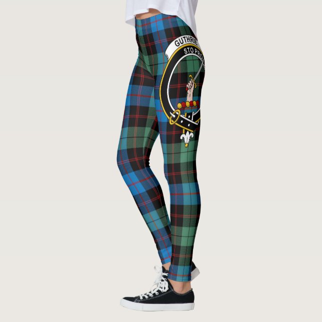 Leggings Ecosse Clan Guthrie Ancienne Crest Tartan Femmes (Gauche)