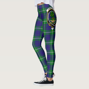 Leggings Ecosse Clan Hamilton Chasse Crest Tartan Femmes