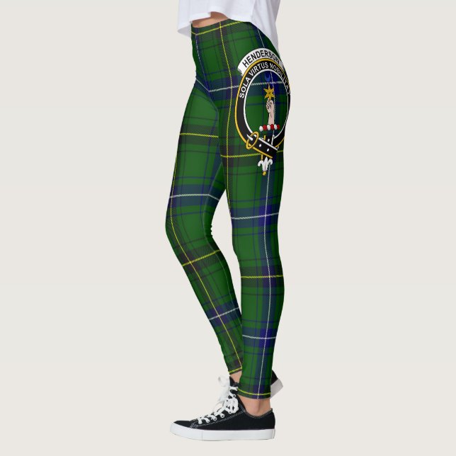 Leggings Ecosse Clan Henderson Moderne Crest Tartan Femmes  (Gauche)