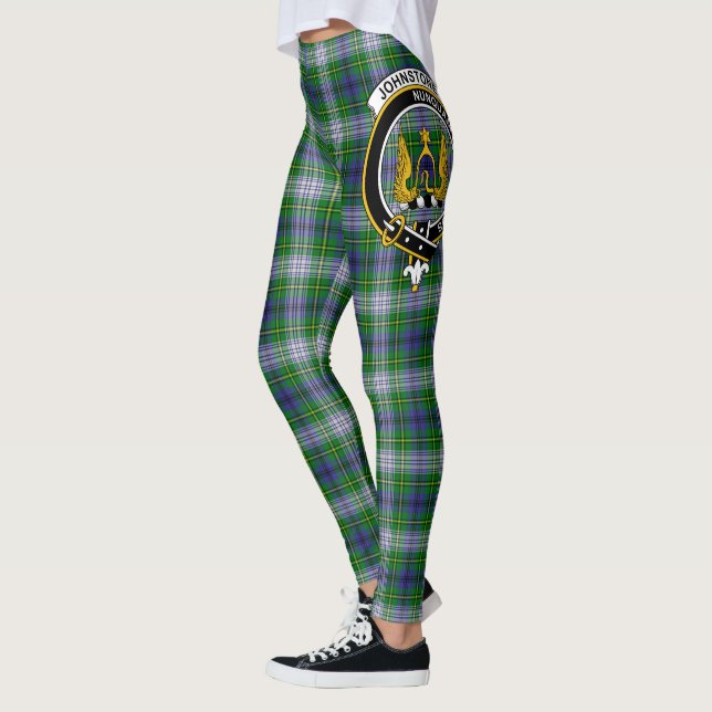 Leggings Ecosse Clan Johnston Robe Crest Tartan Femmes (Gauche)