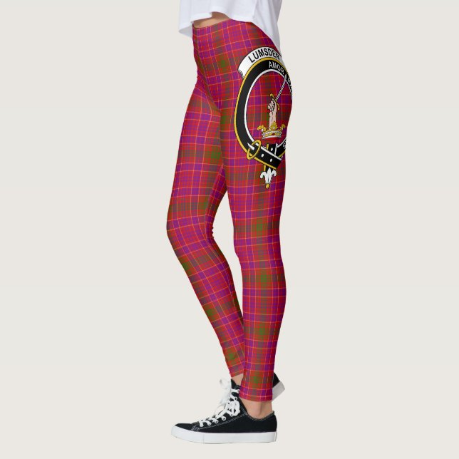 Leggings Ecosse Clan Lumsden de Clova Crest Tartan Femmes (Gauche)