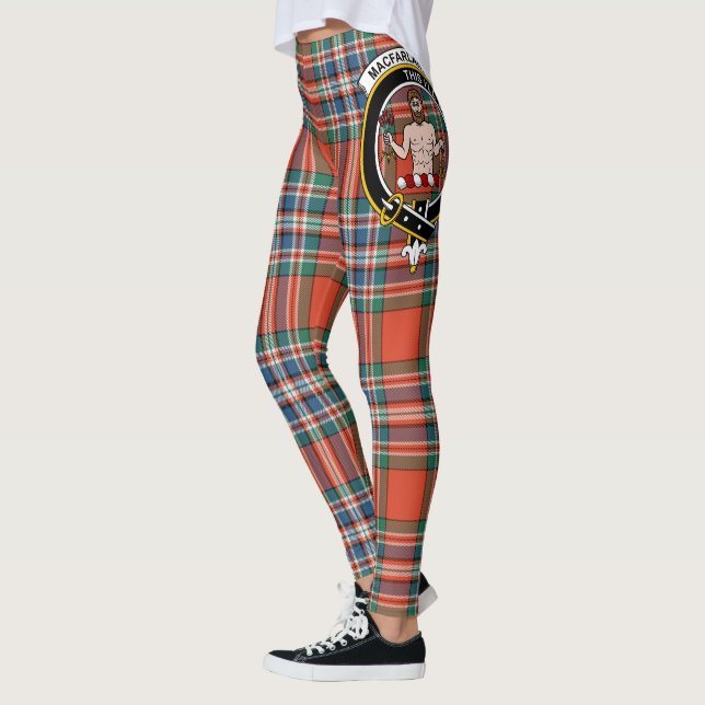 Leggings Ecosse Clan MacFarlane Crest antique Tartan Femmes (Gauche)