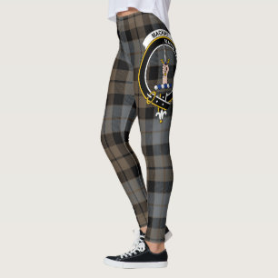 Leggings Ecosse Clan MacKay Crest Patiné Tartan Femmes