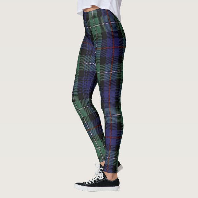 Leggings Ecosse Clan MacKenzie Moderne Tartan bleu femmes (Gauche)