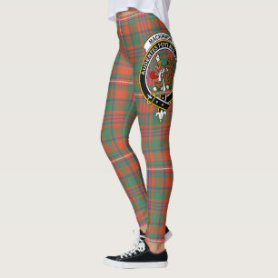 Leggings Ecosse Clan MacKinnon Ancienne Crête Tartan Femmes
