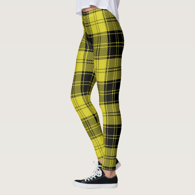 Leggings Ecosse Clan MacLachlan Tartan Jaune Femmes (Gauche)