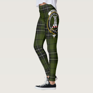 Leggings Ecosse Clan MacLean Chasse Crest Tartan Femmes