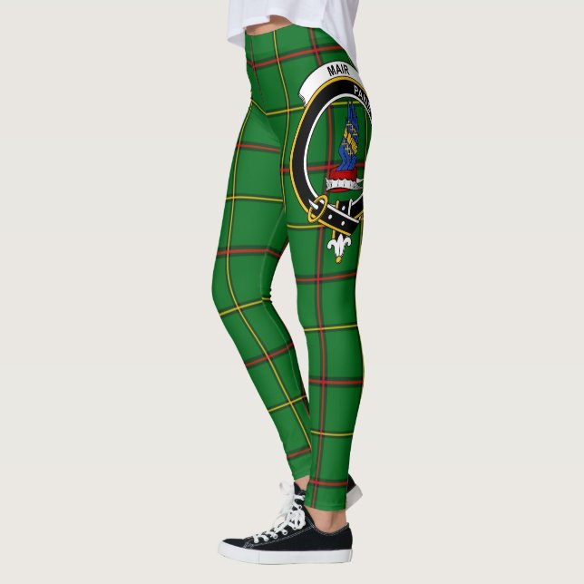 Leggings Ecosse Clan Mar Chasse Crest Tartan Femmes (Gauche)