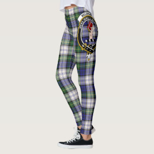 Leggings Ecosse Clan Meldrum Gordon robe Crest Tartan
