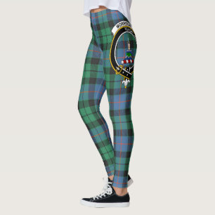 Leggings Ecosse Clan Morrison Ancienne Crête Tartan Femmes