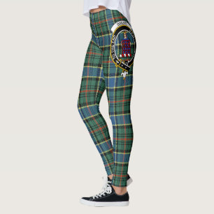 Leggings Ecosse Clan Ogilvie Chasse Cimier antique Tartan