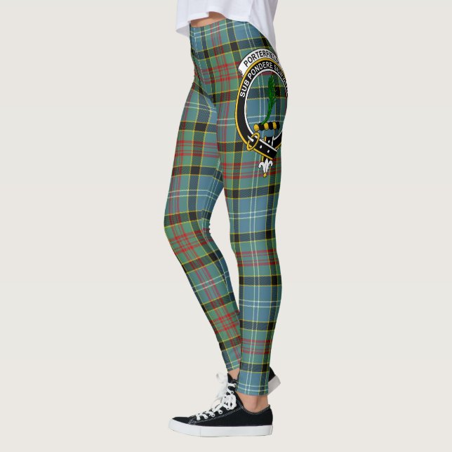 Leggings Ecosse Clan Porterfield Crest Tartan Femmes (Gauche)