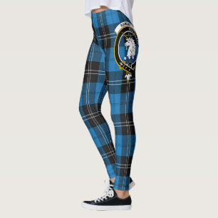 Leggings Ecosse Clan Ramsay Bleu Ancien Crest Tartan