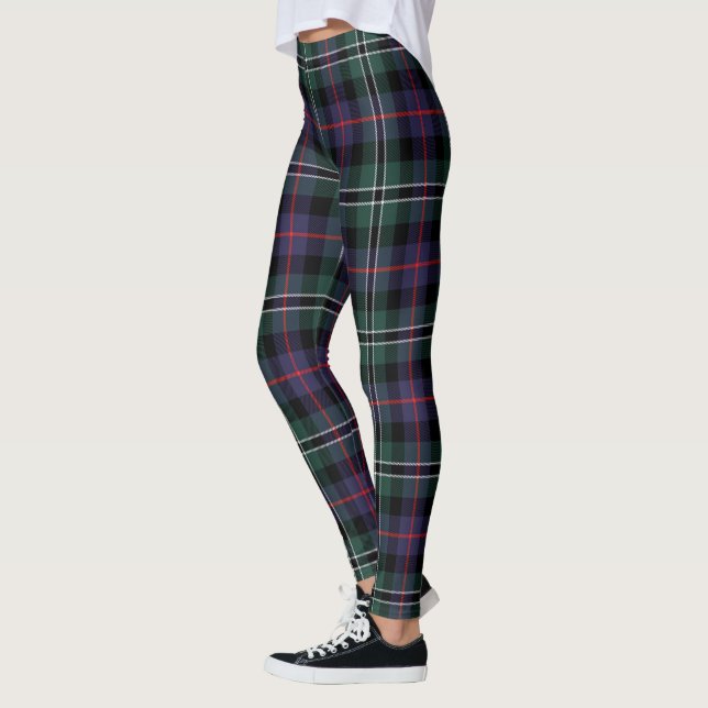 Leggings Ecosse Clan Rose Chasse Femmes Tartan Modernes (Gauche)