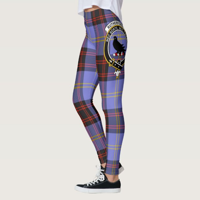 Leggings Ecosse Clan Rutherford Crest Tartan Femmes (Gauche)