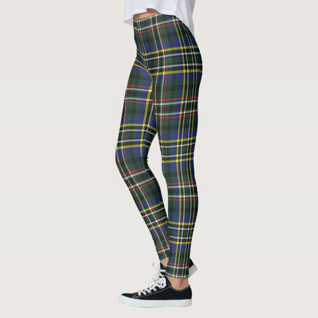 Leggings Ecosse Clan Scott Green Femmes Tartan Moderne (Gauche)