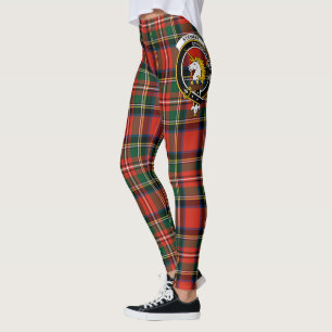 Leggings Ecosse Clan Stewart Stuart de Bute Crest Tartan 