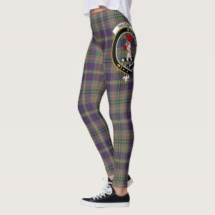 Leggings Ecosse Clan Taylor Patiné Crest Tartan Femmes