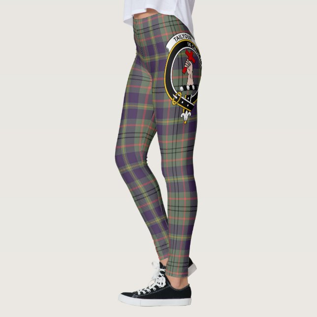 Leggings Ecosse Clan Taylor Patiné Crest Tartan Femmes (Gauche)