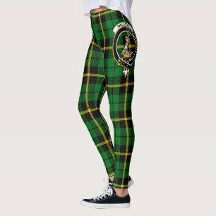 Leggings Ecosse Clan Wallace Chasse Crest Tartan Femmes