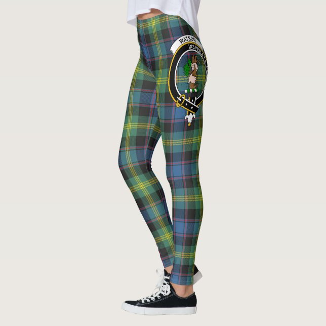 Leggings Ecosse Clan Watson Ancienne Crest Tartan Femmes (Gauche)
