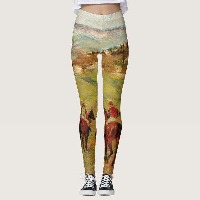Leggings Edgar Degas - Jockeys On Horseback (Devant)
