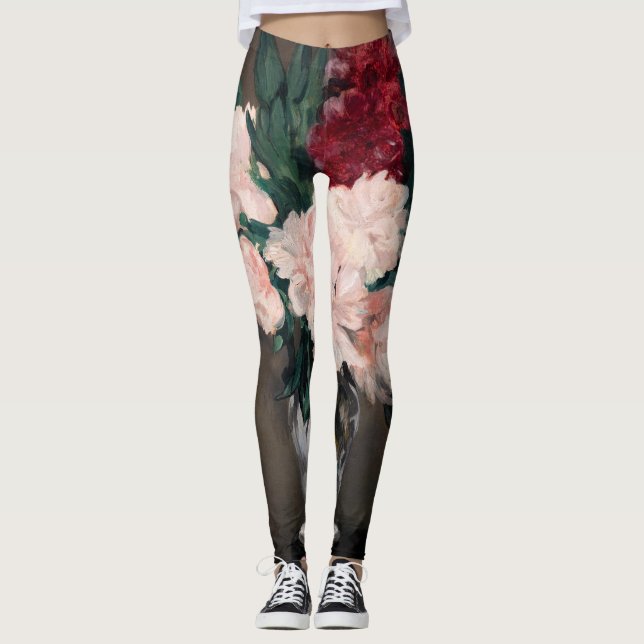 Leggings Edouard Manet - Vase de pivoines sur petit piédest (Devant)