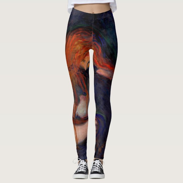 Leggings Edvard Munch - Vampire / Amour et douleur (Devant)