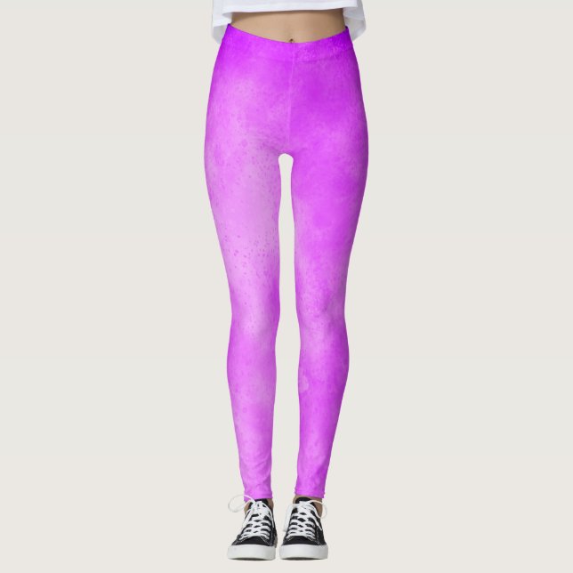 Leggings Effet Cloud Storm élégant Pinky Purple (Devant)