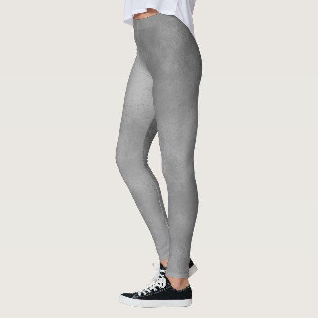 Leggings Effet de nuage orageux élégant gris  (Gauche)