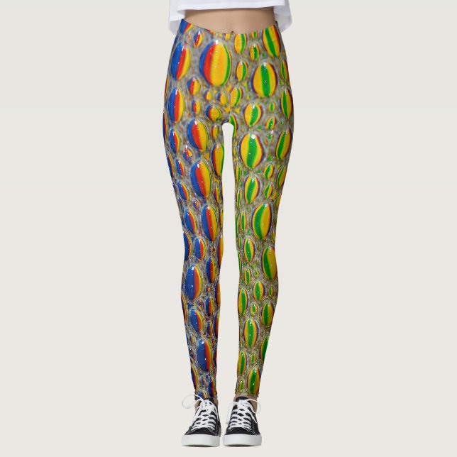 Leggings Effet de peau d'animal abstrait de conception (Devant)