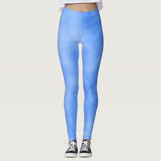 Leggings Effet nuage de tempête élégant Blue Frosty (Devant)