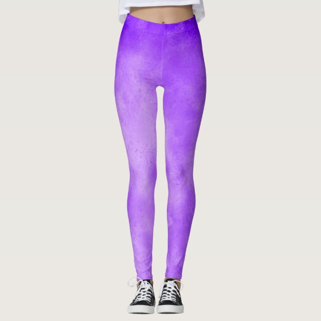 Leggings Effet nuage de tempête élégant Blueberry (Devant)