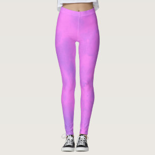 Leggings Effet nuage tempête élégant rose