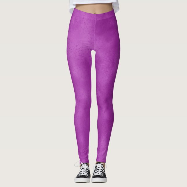 Leggings Effet nuage tempête élégant Violet (Devant)