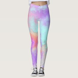 Leggings Effet Peinture arc-en-ciel