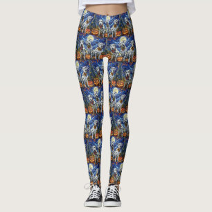 Leggings Éffrayant d'Halloween dalmate