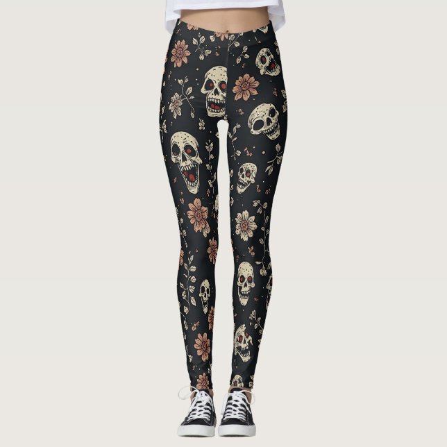 Leggings effrayant, effrayant (Devant)