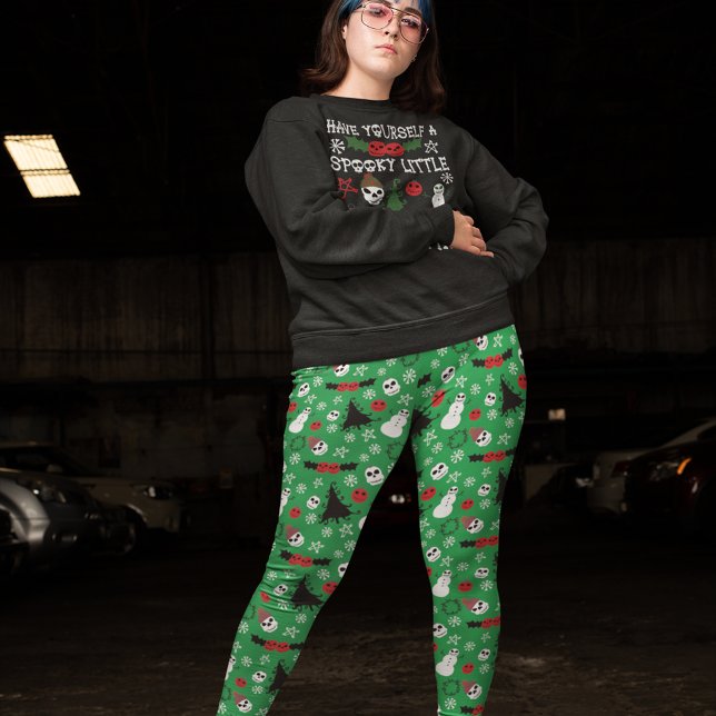 Leggings Éffrayant Noël Déplaisant Goth Fête à thème (Créateur téléchargé)