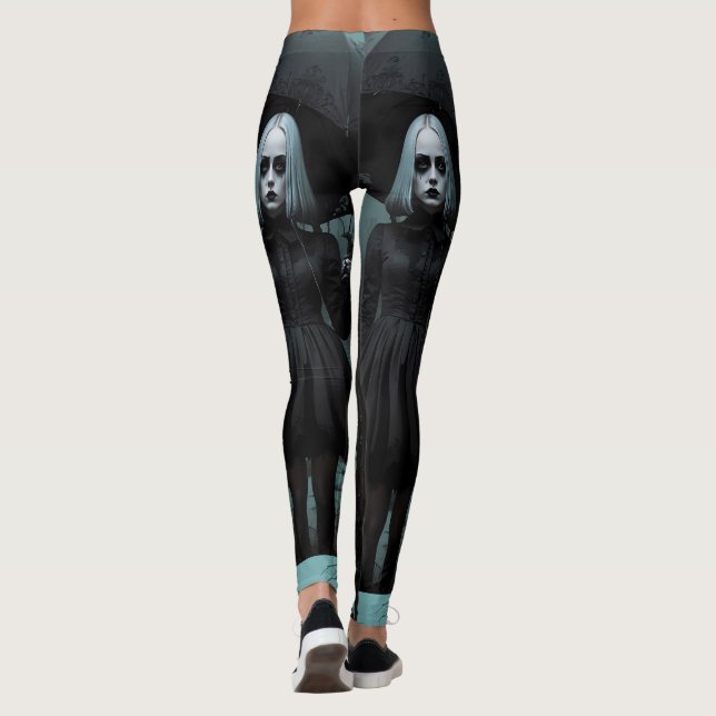 Leggings Élégance de Zombie gothique foncé (Dos)