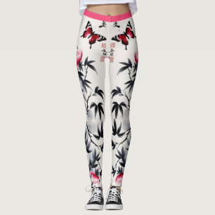 Leggings Élégance en fleurs : Impression d'harmonie florale