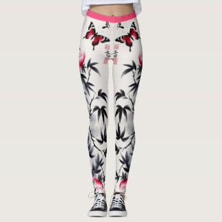 Leggings Élégance en fleurs : Impression d'harmonie florale