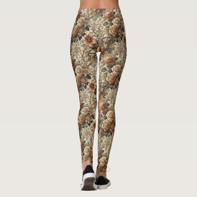 Leggings Élégance Grotesque - Gothique victorien (Dos)