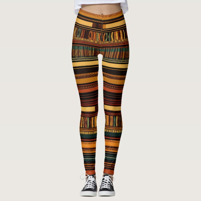 Leggings Élégance tribale artistique (Devant)
