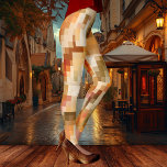 Leggings Elégant À damiers Abstrait Imaginaire Designer<br><div class="desc">Des leggings design modernes avec un motif abstrait original à damiers aux couleurs chaudes de l'automne. Vous pouvez mettre à l'échelle,  faire glisser ou faire pivoter la conception si vous le souhaitez.</div>