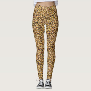 Leggings Elégant chic Leopard cheetah motif
