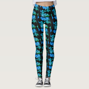 Leggings Élégant et confort J'aime My World Bleu magnifique